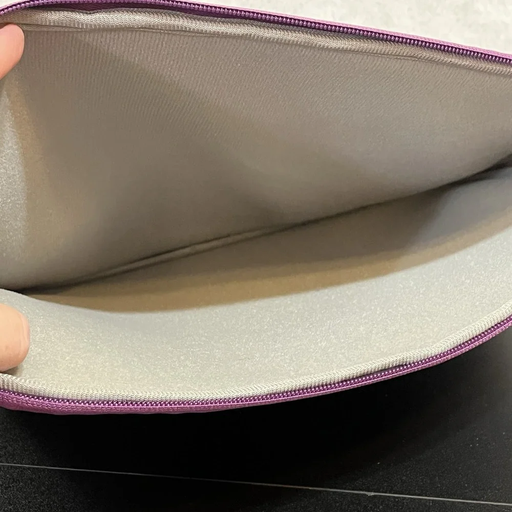 LACDO 13 x 10 inch Computer Laptop Sleeve Case Lavender Purple Zipper Closure